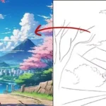 الذكاء الاصطناعي للانمي حول خلفيات الانميات لرسومات مبهرة