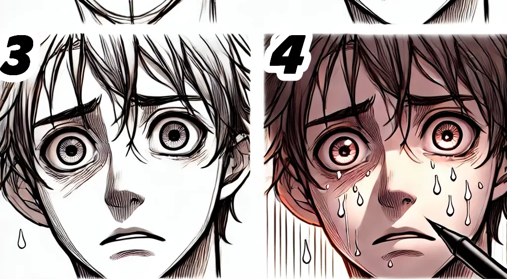 Drawing Facial Expressions in Anime: Fear, Anger